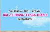 Bài 2.2 SGK Toán 6 tập 1 Kết nối tri thức